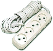 Удлинитель У6-766 М ПВС 2*0,75  4гн. 3м