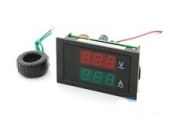 Mini Digital Voltmeter/Ampermetr AC 100A/300V 
