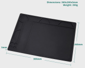 Коврик силиконовый антистатический 360х260mm