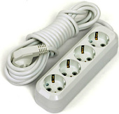 Удлинитель У10-555 ПВС 3*0,75  4гн. 5м з/к (555-05