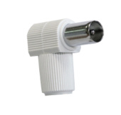 Штекер ант. ТВ пластик Г-образный