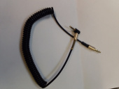 Шнур 3.5 jack - 3.5 jack 1.0 м (угловой) Gold витой 