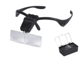 Лупа MG9892B  налобная 3.5x (очки) с подсветкой