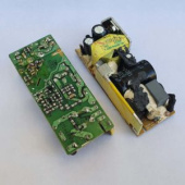 Плата импульсного БП 12В 3А (78х31х21мм)