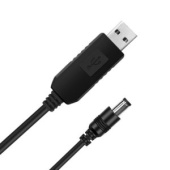 Шнур с DC-DC адаптером вх. USB - вых 12В/0,7А, 5.5х2.5