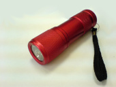 Фонарь 12 светодиодов металл + компас