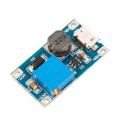 DC-DC повышающий вход 2-24В microUSB выход 5-28В с регулятором до 2А