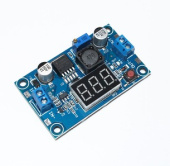 DC-DC понижающий вход 4.0-38 В выход1.25 В-36 В с регул. до 5А XL4015 с LED вольтметром