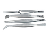 Набор пинцетов из нержавеющей стали, 4 шт.
