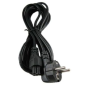 Шнур сет. ноутбук черный 1,2м (ромашка)