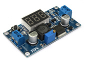 DC-DC понижающий вход 4-38 В выход 1.25 В-36 В с регул. до 5А LM2596 с LED вольтм.