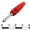 Штекер банан под винт 10-0076 red