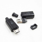 micro USB 5pin на кабель в корпусе
