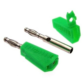 Штекер банан Z040 4mm Stackable Plug Green