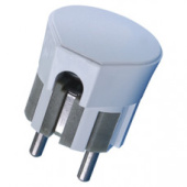 Вилка сет с з\к 10А 250V угл (В10-009)