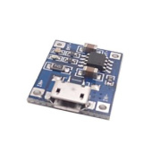 Модуль для зарядки Li-Ion акк. Вход microUSB 4,5-5,5V вых. 4,2V