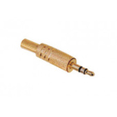 Джек 3,5 стерео (металл) Gold