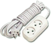 Удлинитель Е-202 ПВС 2*0,75  2гн. 5м