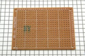 Макетная плата 1-сторонняя 50х70мм  (гетинакс)