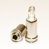 Гнездо 3,5 на корпус с гайкой (трубка) стерео металл