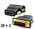 Перех шт DVI-D (24+1) - гн HDMI