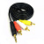Шнур 3.5 jack 4-pole - 3 RCA 1.2m