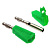Штекер банан Z040 4mm Stackable Plug Green