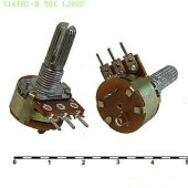 Потенциометр S16KN1-B 10K L20KC