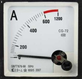 Амперметр 600/5А 50Гц (72х72)