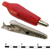 Крокодил (малый изолир.) L=27мм красный