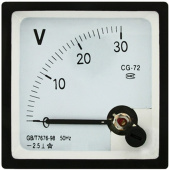 Вольтметр 30В (96х96)