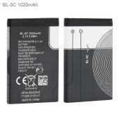 ACC/F 3.7V 1020mAh BL-5C 6*34*53mm (для Nokia)