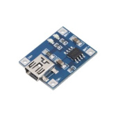 Модуль для зарядки Li-ion акк. Вход mini USB 4,5-5,5в. Выход 4,2в. на TP4056 