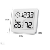 Термометр/гигрометр/часы 81х71х10 мм