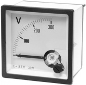 Вольтметр 300В 50Гц (72х72)