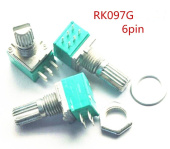 Потенциометр стерео RK097G 2х10к