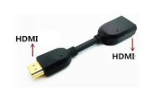 Перех шт HDMI х гн HDMI с кабелем  0,1 м