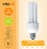 Лампа энергосбер. VО-11320 3U E27/20W 6400K