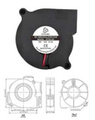 Вентилятор 12V RQU5010MS "Улитка"