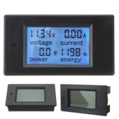 Измеритель напряжения,тока,ваттметр, AC 220V/20А