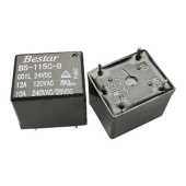 RELAY BS-115C-12A-24VDC 12V/10A (5 конт)