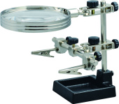 FZ1090 Подставка-держатель с лупой х2, х6 d89мм