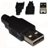 Штекер USB под пайку на кабель