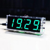 Модуль часов LED 45*105 мм, комплект деталей с корпусом