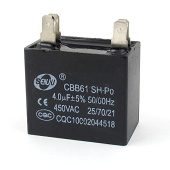 CBB61-C 4.0мкФ/450V  клеммы 