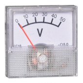 Вольтметр 50В (40х40)