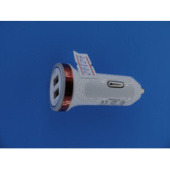 Адаптер 5V - 2гн круглый с USB-выходами в прикуриватель