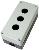 КП103 - Корпус пластиковый 3 кнопки белый EKF