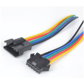 Соединительный разъем 5pin SM2.54 (шт+гнездо) 150mm