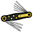 BS420981 складной набор ключей TORX звездочка. (8шт) T9 - T40